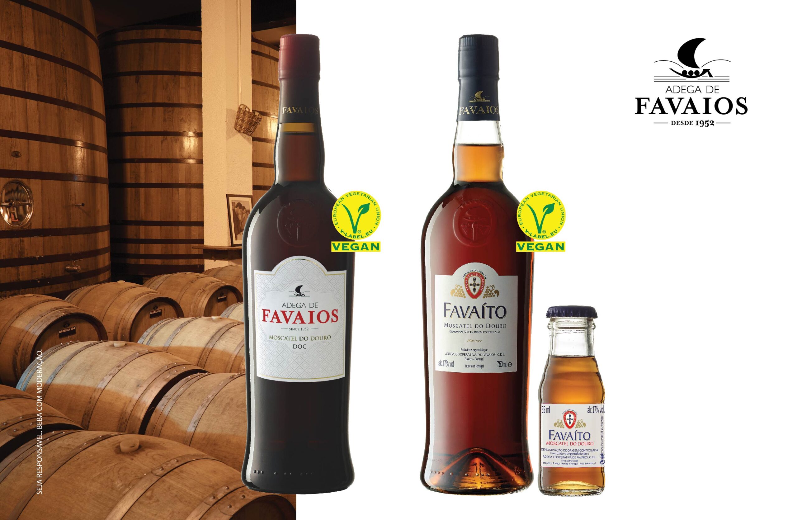 Os Moscatéis da Adega de Favaios são os primeiros a receber certificados Vegan!
